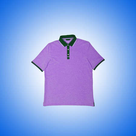 Male t-shirt against the gradient backgroundの写真素材