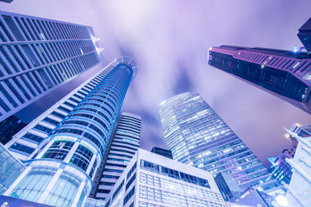 Singapore - AUGUST 4, 2014: Office buildings on August 4 in Singapore, Singapore. Singapore is home...