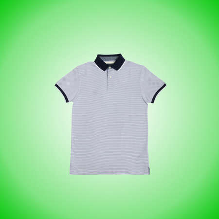 Male t-shirt against the gradient backgroundの写真素材