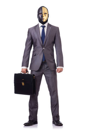 Funny concept with theatrical maskの写真素材