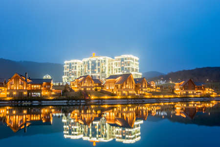 Quba - MARCH 26, 2015: Quba Rixos Hotel on March 26 in Azerbaijan, Quba. Quba Rixos Hotel is luxury hotel in northern Azerbaijanのeditorial素材