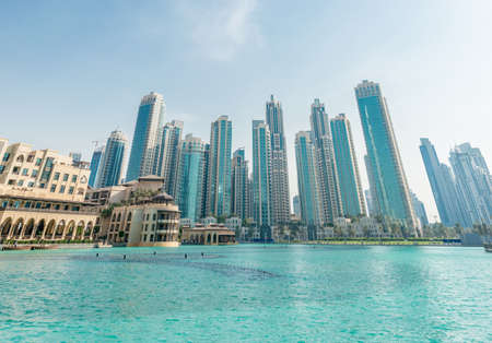 Dubai - JANUARY 9, 2015: Soul Al Bahar on January 9 in UAE, Dubai. Soul Al Bahar area is popular with touristsのeditorial素材