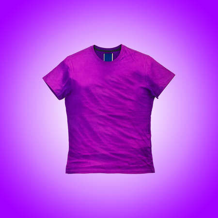 Male shirt isolated on whiteの写真素材