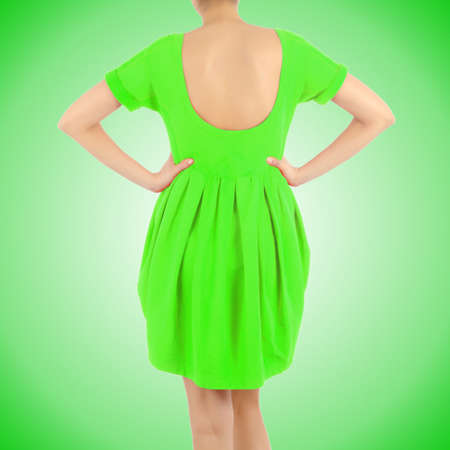 Fashion concept with model on whiteの写真素材