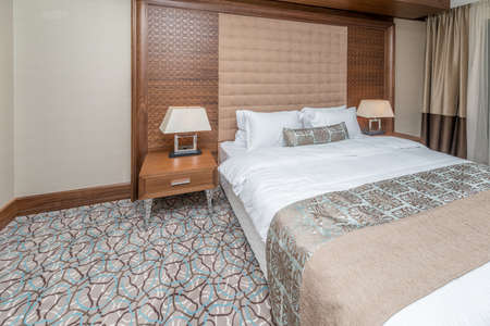 Hotel room with modern interior