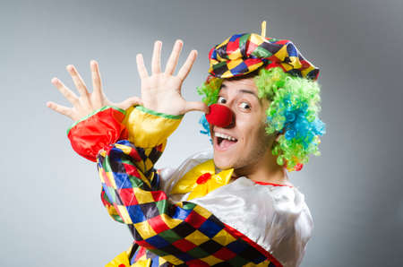 Clown in the funny conceptの写真素材