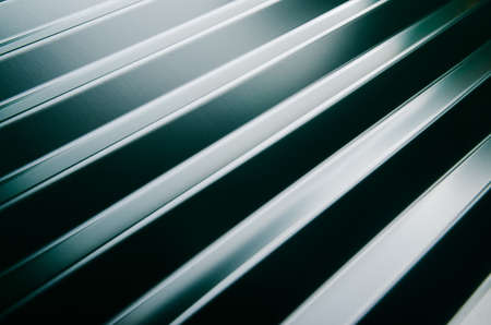 Close up of metal roof tileの写真素材