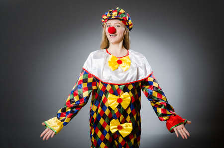 Clown in the funny conceptの写真素材