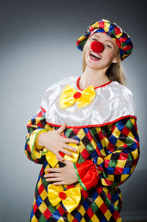 Clown in the funny conceptの写真素材