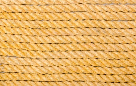 Close up of rope arranged as backgroundの写真素材