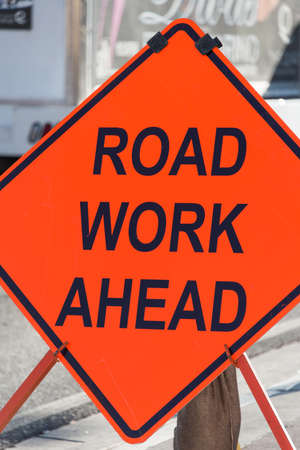 Road sign on the streetの写真素材