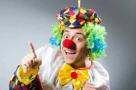 Clown in the funny conceptの写真素材