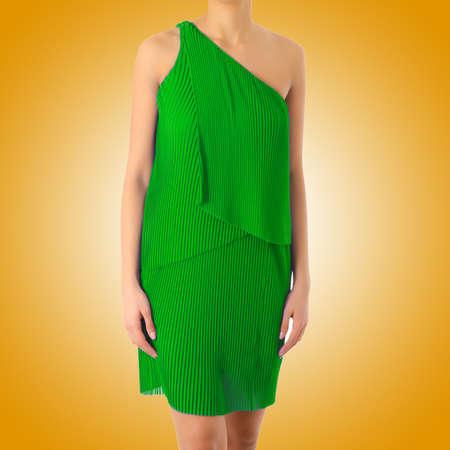 Fashion concept with model on whiteの写真素材