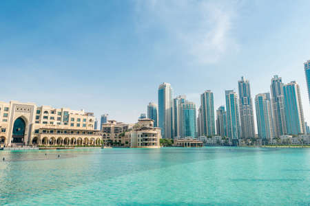 Dubai - JANUARY 9, 2015: Soul Al Bahar on January 9 in UAE, Dubai. Soul Al Bahar area is popular with touristsのeditorial素材