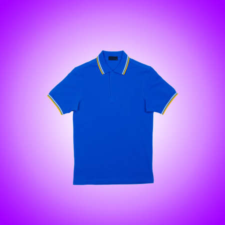 Male t-shirt isolated on the white backgroundの写真素材