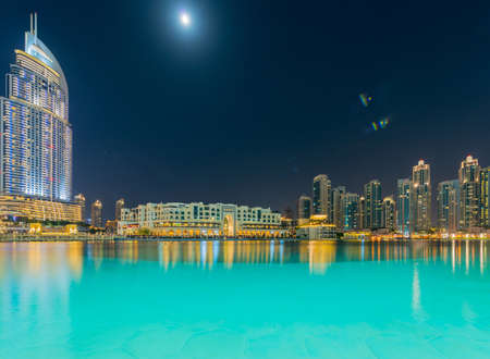 Dubai - JANUARY 10, 2015: The Address Hotel on January 10 in UAE, Dubai. Address Hotel is popular 5-star hotel.のeditorial素材