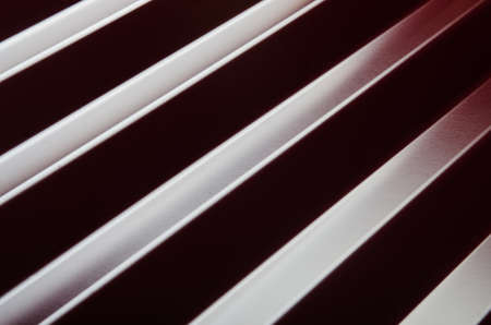 Close up of metal roof tile