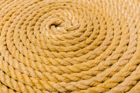 Close up of rope arranged as backgroundの写真素材