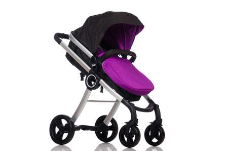 Child pram isolated on the white background