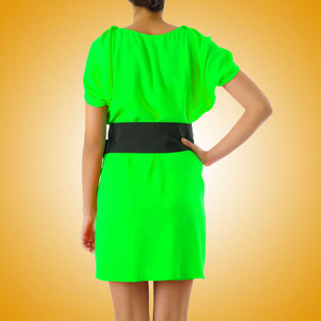 Fashion concept with model on whiteの写真素材