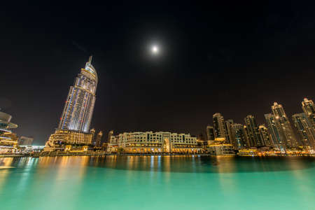 Dubai - JANUARY 10, 2015: The Address Hotel on January 10 in UAE, Dubai. Address Hotel is popular 5-star hotel.のeditorial素材