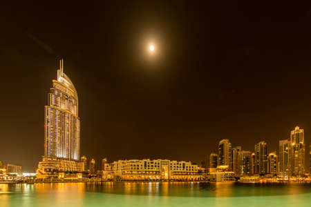 Dubai - JANUARY 10, 2015: The Address Hotel on January 10 in UAE, Dubai. Address Hotel is popular 5-star hotel.のeditorial素材