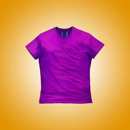 Male shirt isolated on whiteの写真素材