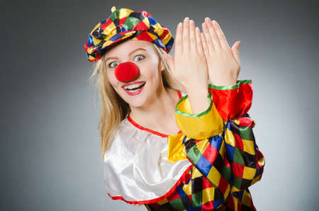 Clown in the funny conceptの写真素材