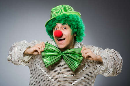 Funny person in saint patrick holiday conceptの写真素材