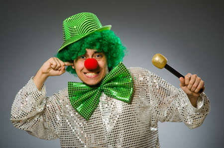Funny person in saint patrick holiday conceptの写真素材