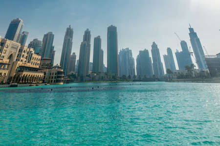 Dubai - JANUARY 9, 2015: Soul Al Bahar on January 9 in UAE, Dubai. Soul Al Bahar area is popular with touristsのeditorial素材