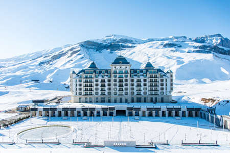 Shahdag - FEBRUARY 27, 2015: Tourist Hotels  on February 27 in Azerbaijan, Shahdag. Shahdag has become a popular tourist destination for skiing in Azerbaijan.のeditorial素材