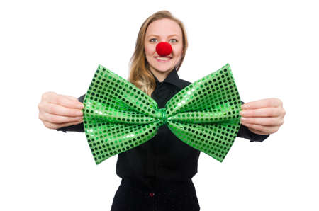 Funny person in saint patrick holiday conceptの写真素材