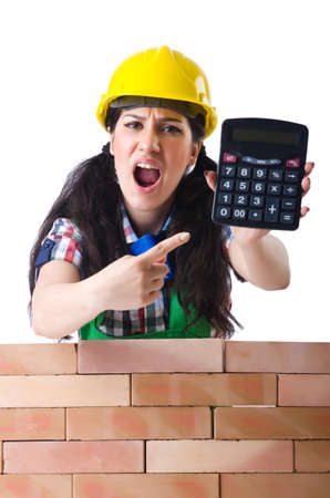 Concept of expensive construction workの写真素材