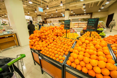 Dubai - JANUARY 7, 2014: Dubai Supermarket Waitrose on January 7 in Dubai, UAE. Dubai Supermarket...