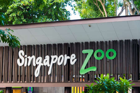 Singapore - AUGUST 3, 2014: Entrance to Singapore Zoo on August 3 in Singapore, Singapore. Singapore...