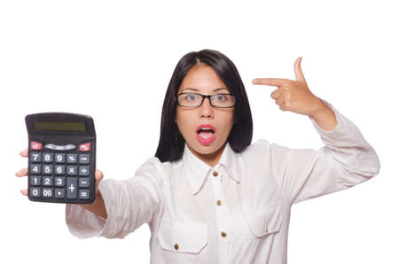 Young woman in business conceptの写真素材