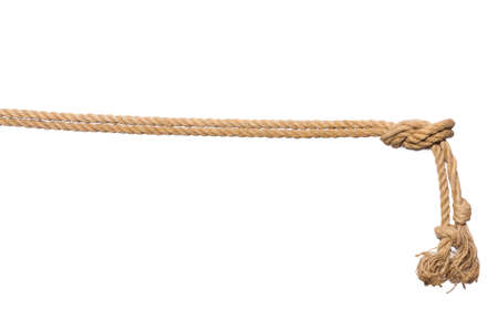 Rope isolated on the white backgroundの写真素材
