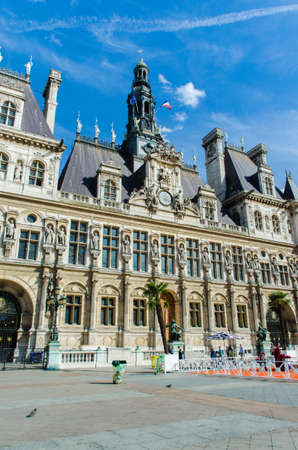 Paris - SEPTEMBER 14, 2012: Mayor Office on September 14 in Paris, France. Mayor's office is one of city attractionsのeditorial素材