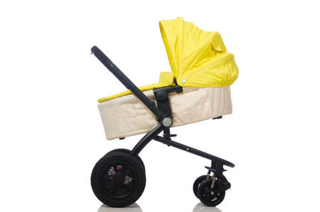 Child pram isolated on the white backgroundの写真素材