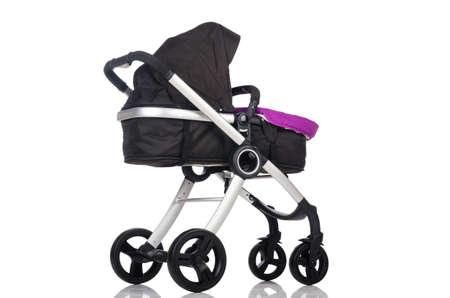 Child pram isolated on the white backgroundの写真素材