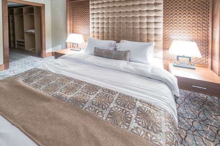 Hotel room with modern interior