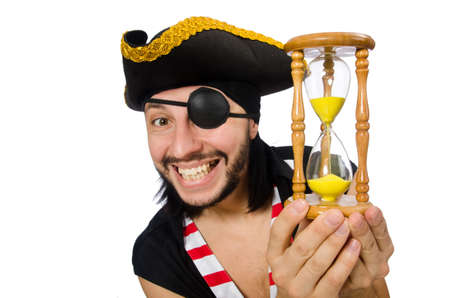 Man pirate isolated on the white background