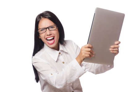 Young woman in business conceptの写真素材