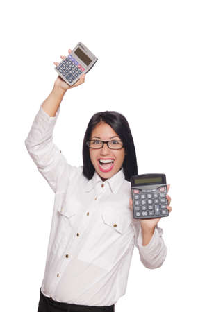 Young woman in business conceptの写真素材