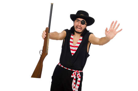 Man pirate isolated on the white backgroundの写真素材