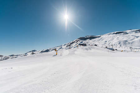 Winter mountains in Gusar region of Azerbaijanの写真素材