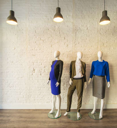 Interior of fashion clothing shopの写真素材