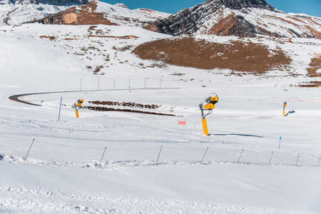 Winter mountains in Gusar region of Azerbaijan