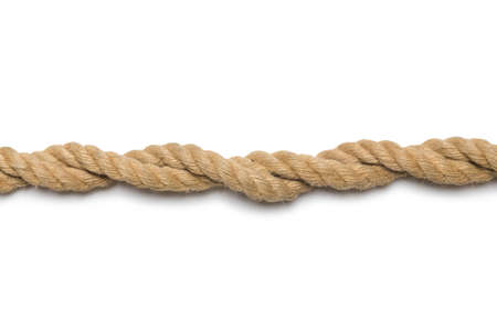 Concept with long hemp rope